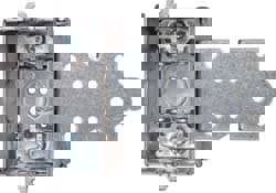 Electrical Switch Box: Steel, Rectangle, 3